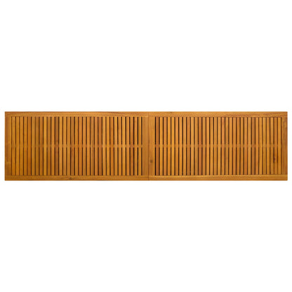 Garden Storage Box 185 L Solid Acacia Wood Black