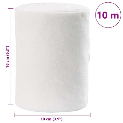 Drain Pipe White 16 x 1000 cm Fabric
