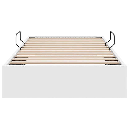 Storage Bed White 100 x 203 cm Faux leather