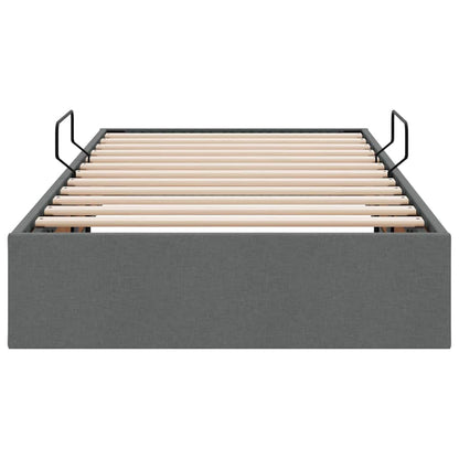 Storage Bed with Storage Dark Grey 90 x 190 cm Fabric