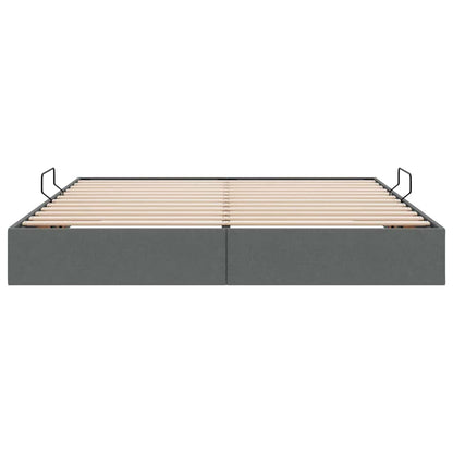 Storage Bed with Storage Dark Grey 180 x 200 cm Fabric