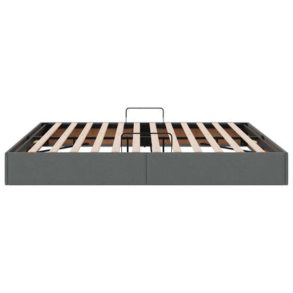 Storage Bed with Storage Dark Grey 180 x 200 cm Fabric