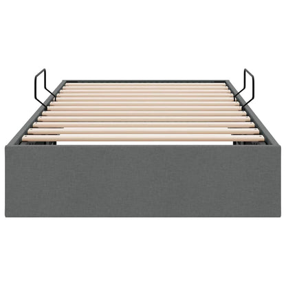 Storage Bed with Storage Dark Grey 100 x 190 cm Fabric