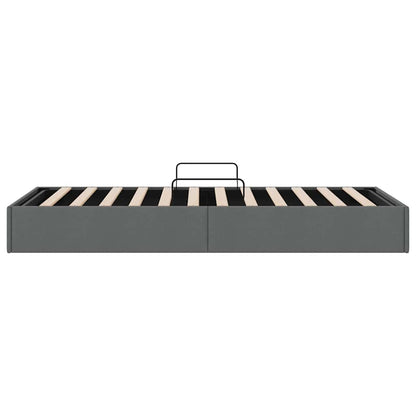 Storage Bed with Storage Dark Grey 203 x 100 cm Fabric