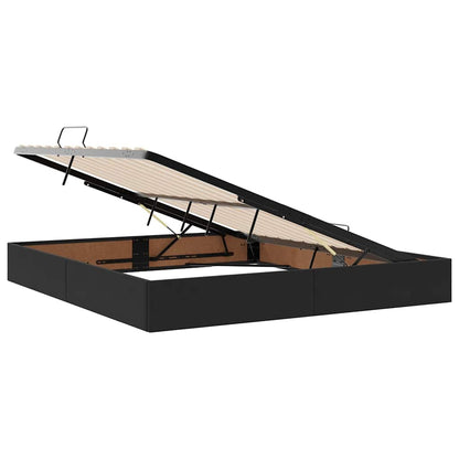 Storage Bed with Storage Black 180 x 200 cm Velvet