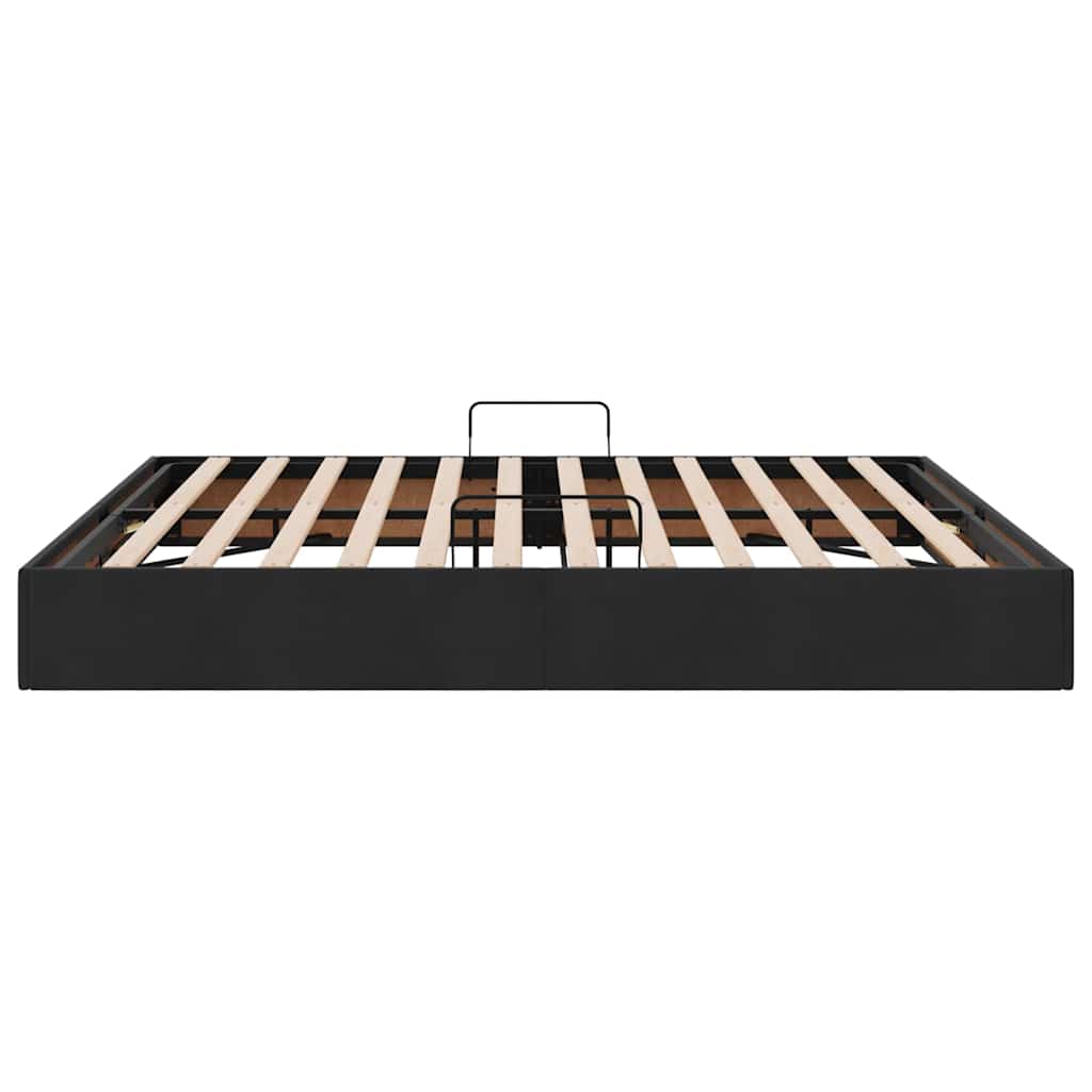 Storage Bed with Storage Black 180 x 200 cm Velvet