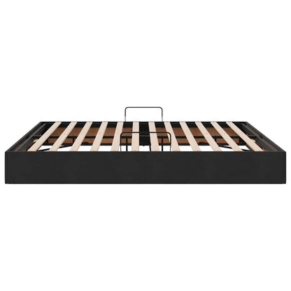 Storage Bed with Storage Black 180 x 200 cm Velvet