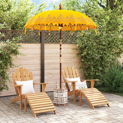 Balinese Parasol Yellow 180-190 cm Cotton and solid wood