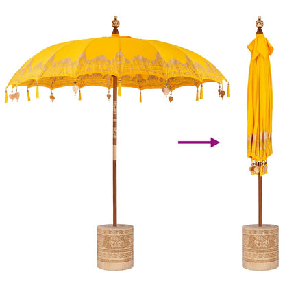 Balinese Parasol Yellow 215 x 215 x 260 cm