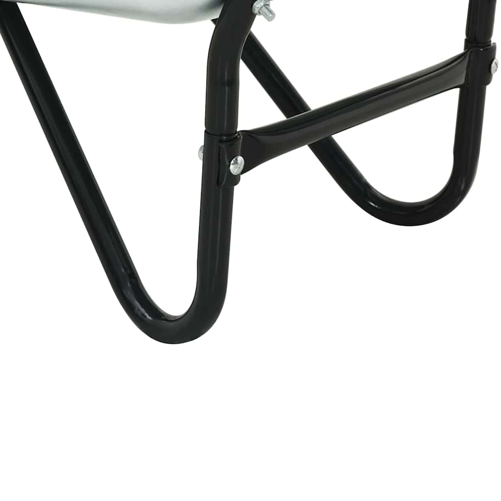Wheelbarrow Silver and Black 133 x 62.5 x 58 cm Steel