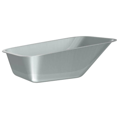 Wheelbarrow Tray Replacement Silver 88 x 60 x 32 cm Steel
