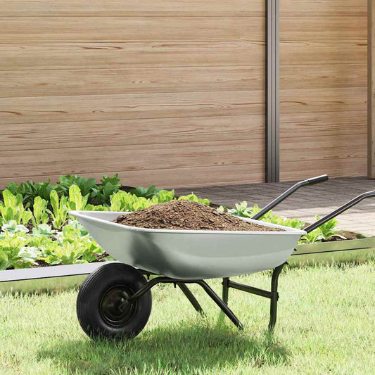 Wheelbarrow Tray Replacement Silver 80 x 60 x 25 cm