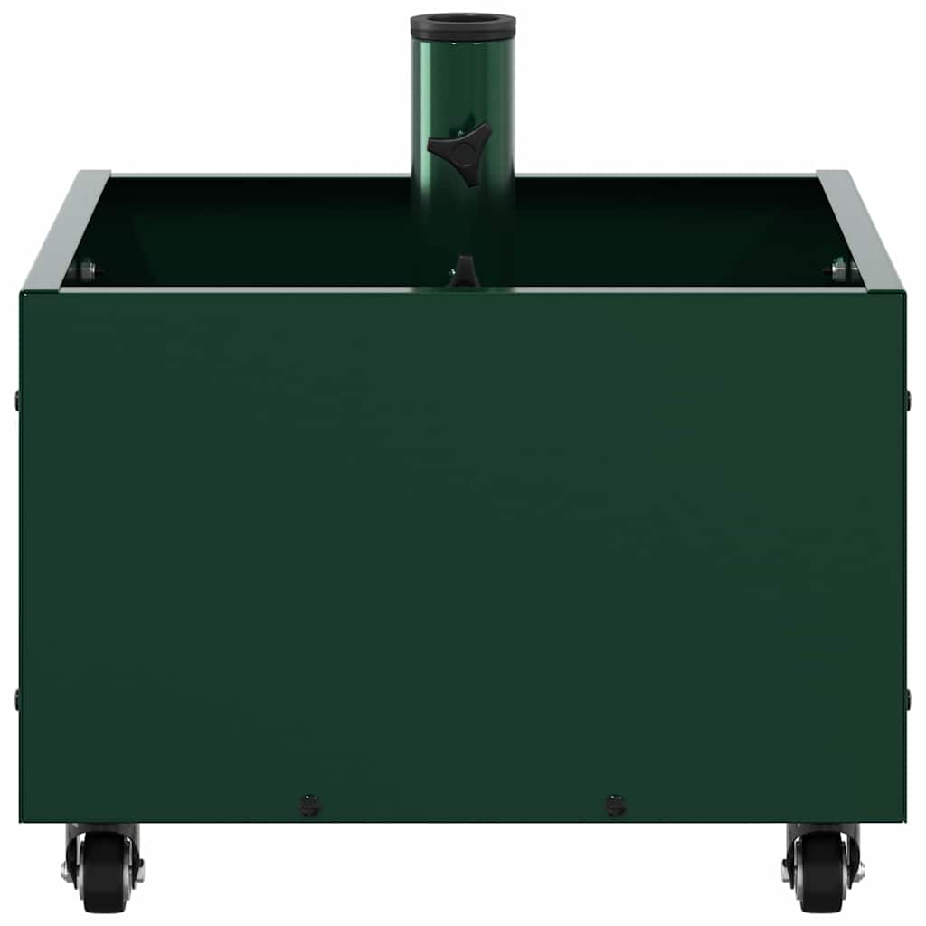 Parasol Base Manual Green 45 x 45 x 45 cm Steel