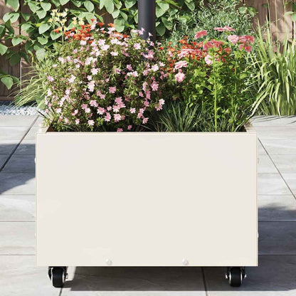 Parasol Base Manual White 45 x 45 x 45 cm Steel