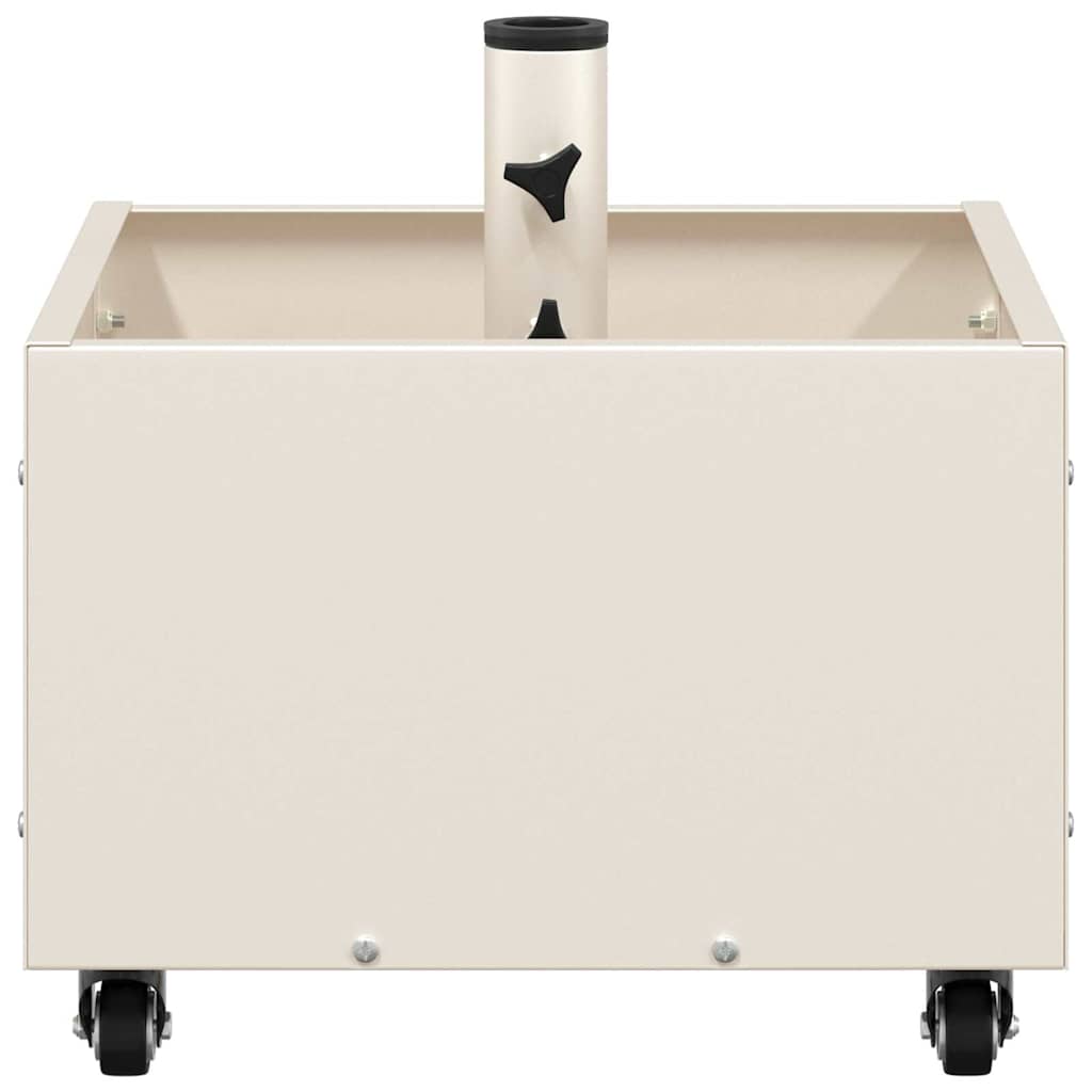 Parasol Base Manual White 45 x 45 x 45 cm Steel