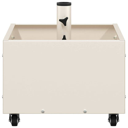 Parasol Base Manual White 45 x 45 x 45 cm Steel