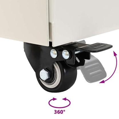 Parasol Base Manual White 45 x 45 x 45 cm Steel
