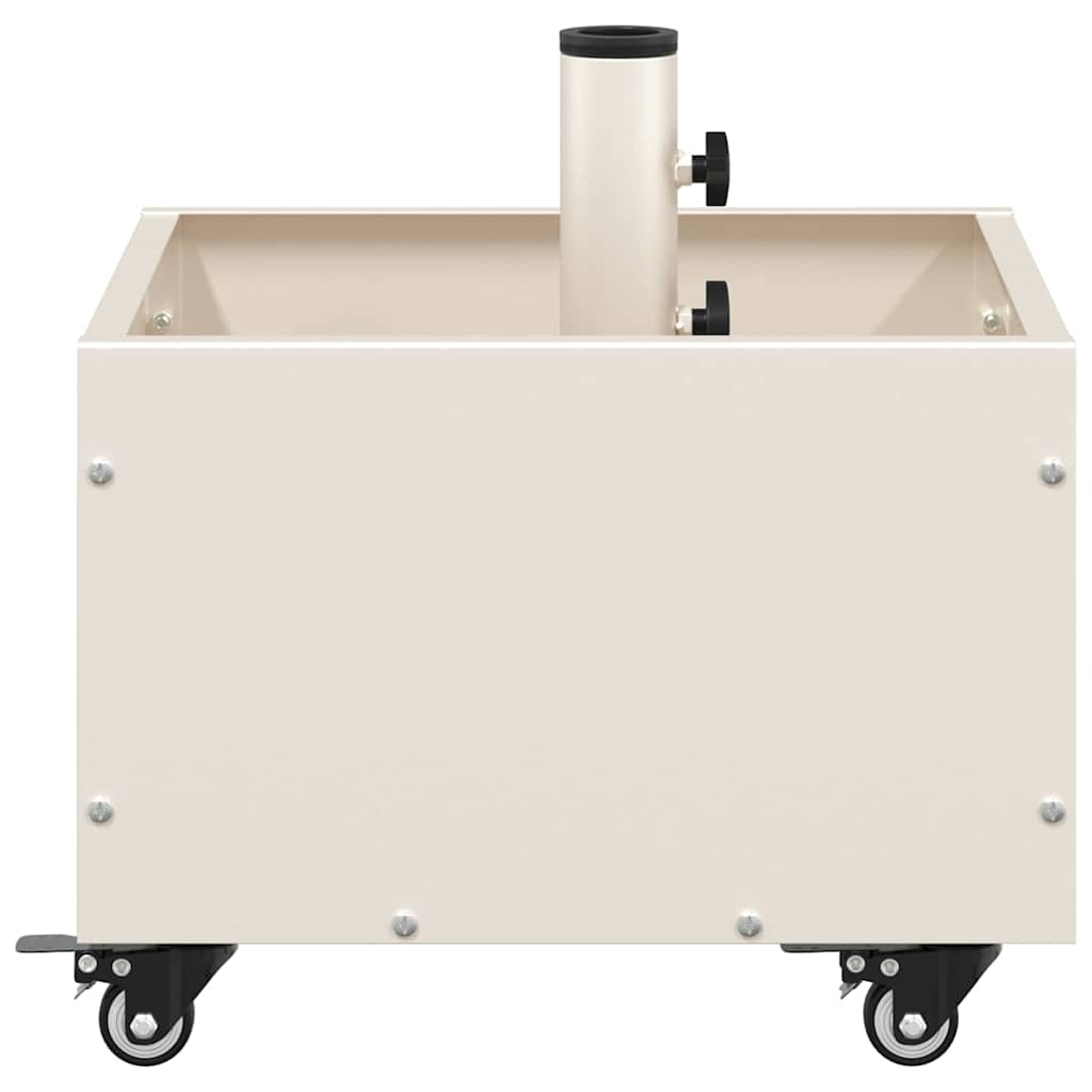 Parasol Base Manual White 45 x 45 x 45 cm Steel
