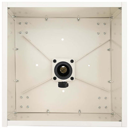 Parasol Base Manual White 45 x 45 x 45 cm Steel