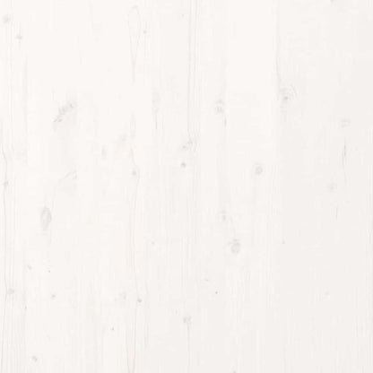 Floor Bed Frame White 90 x 220 cm Solid Pine Wood
