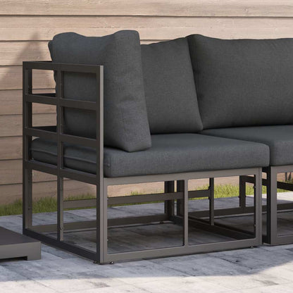 Outdoor Furniture Black and Anthracite 71.5 x 71.5 x71 cm Metal
