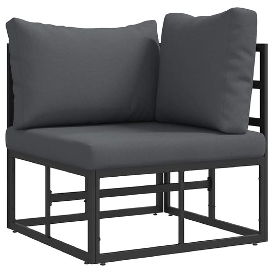 Outdoor Furniture Metal Black and Anthracite 71.5 x 71.5 x71 cm