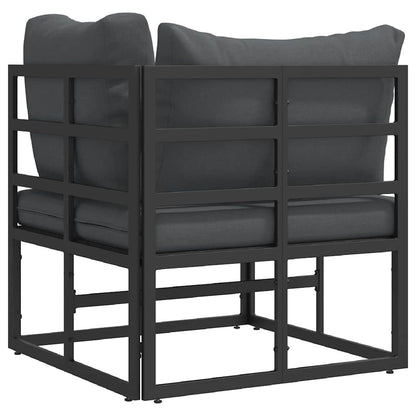 Outdoor Furniture Black and Anthracite 71.5 x 71.5 x71 cm Metal