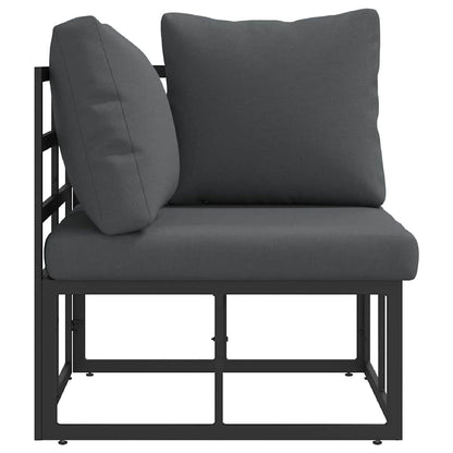 Outdoor Furniture Black and Anthracite 71.5 x 71.5 x71 cm Metal