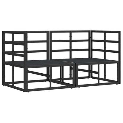 Outdoor Furniture 2 Piece Black and Anthracite Metal