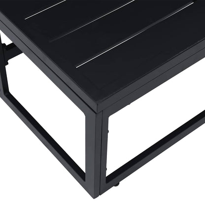 Outdoor Furniture Black 70 x 70 x32 cm Metal