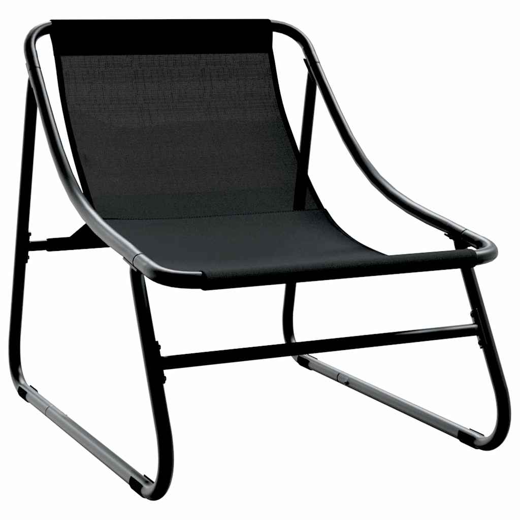Garden Furniture 2 pcs Black 23.82 x 31.89 x 27.95 in