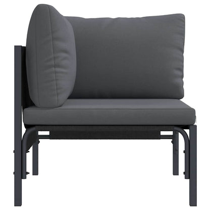 Outdoor Furniture with Cushion Anthracite 80 x 80 x 71 cm Steel
