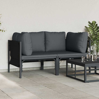 Outdoor Furniture 2 Piece Anthracite 80 x 80 x 71 cm Steel