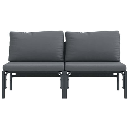 Outdoor Furniture 2 Piece Anthracite 80 x 80 x 71 cm Steel