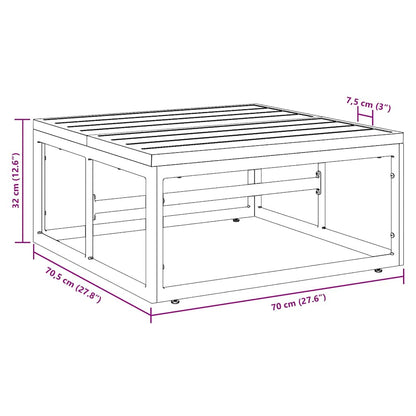 Outdoor Furniture Anthracite 70 x 70.5 x 32 cm Steel