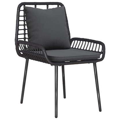Garden Dining Set 3 pcs Black and Anthracite