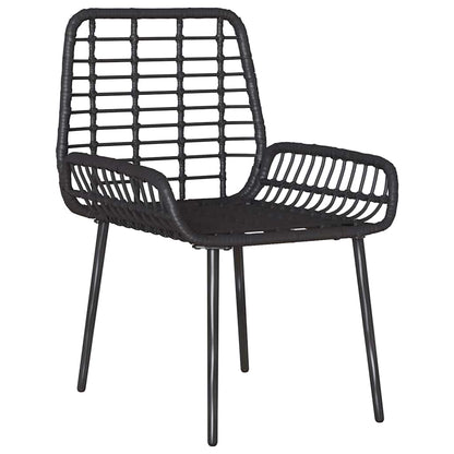 Garden Dining Set 3 pcs Black and Anthracite