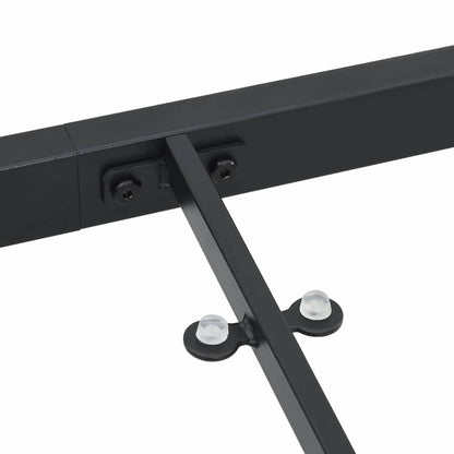 Garden Table Black 80 x 80 x 73 cm Metal