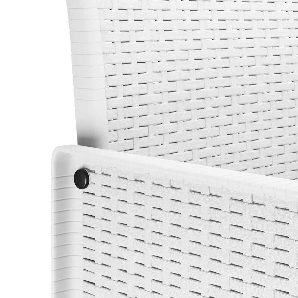 Garden Chair 2 pcs White 20.87 x 19.29 x 33.46 in Polypropylene