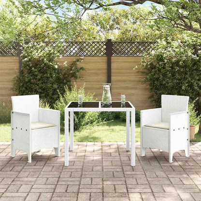 Garden Chair 2 pcs White 20.87 x 19.29 x 33.46 in Polypropylene