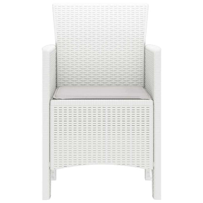 Garden Chair 4 pcs White 53 x 49 x 85 cm PP