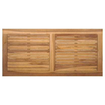 Garden Sofa Set 5 pcs Natural Solid Teak Wood