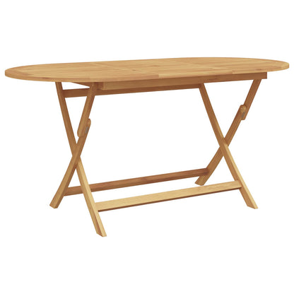Garden Dining Set 5 pcs Brown Solid Teak Wood