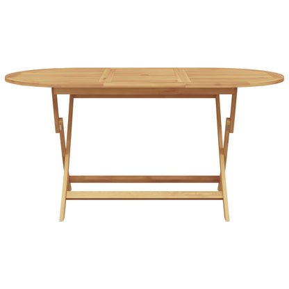 Garden Dining Set 5 pcs Brown Solid Teak Wood