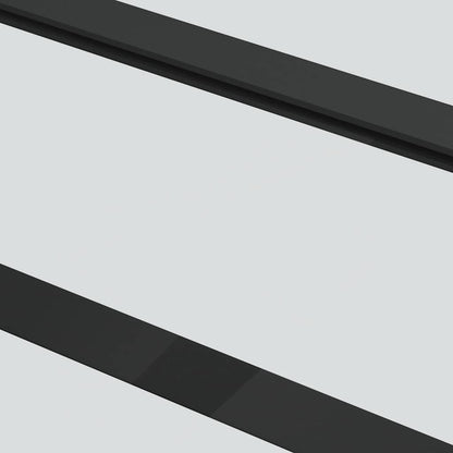 Sliding Door with Hardware Set Black 102x205 cm ESG Glass