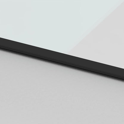 Sliding Door with Hardware Set Black 102.5x205 cm Tempered Glass