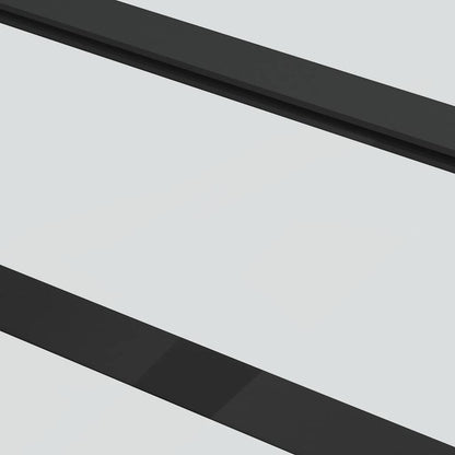 Sliding Door with Hardware Set Black 102x205 cm ESG Glass