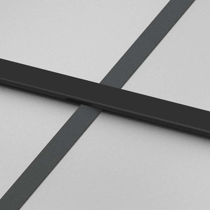 Sliding Door with Hardware Set Black 102.5x205 cm Tempered Glass