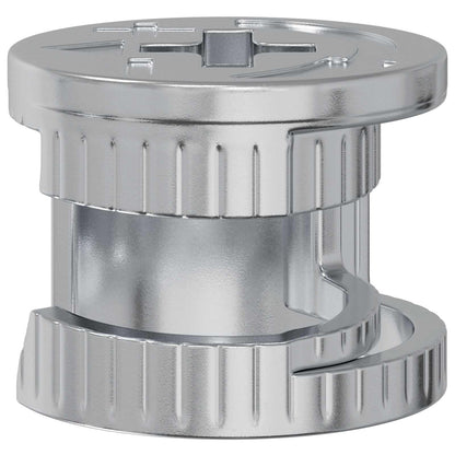 Cam Lock Nuts 12 pcs Silver 15 x 11.5 mm Metal