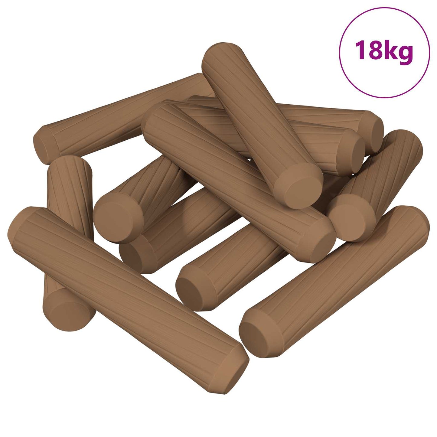 Wooden Dowels 18000 pcs Brown Solid wood